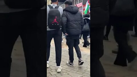 Huddersfield University Palestine protest