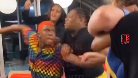 Waffle House Mayhem As Angry Rainbow Clad Person Attacks Staff | Is That A Man Or Woman?