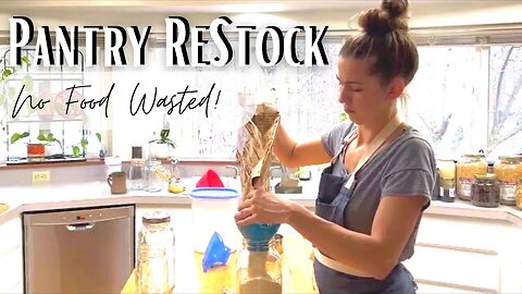 Whole Foods Pantry Restock and Refill | Common Sense Bulk Food Rotation and Pantry Organization