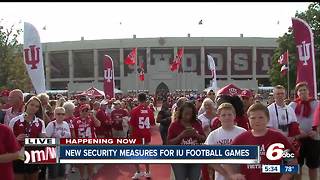 New security measures for IU football games