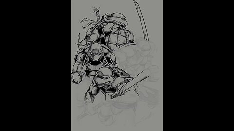 Inking TMNT Time lapse