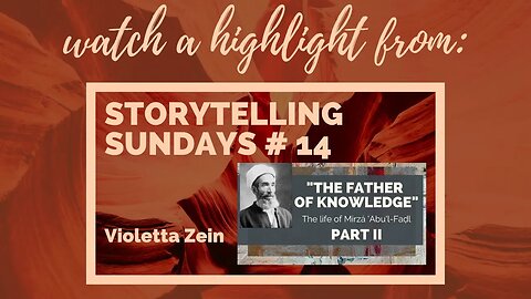 Highlights from - Storytelling Sundays #14