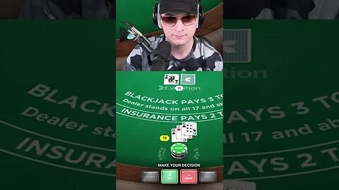INSANE all in win on first person blackjack