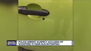 11-year-old shot in Pontiac, suspected shooter in custody