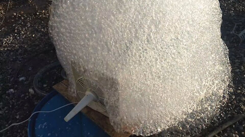 Day 33 on April 15: I got the bubbles with a fan, nozzle & air filter screen with half the thickness