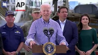 President Biden and FL Gov. DeSantis speak at Hurricane Ian ruins