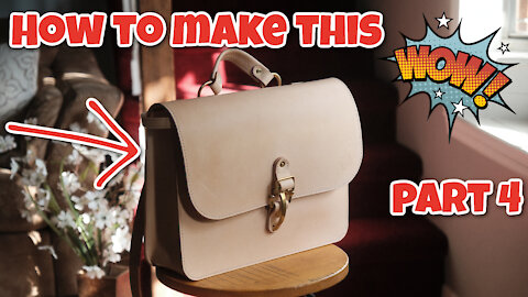 How To Make a Leather Satchel Bag - Part 4 of 6 - Pattern Download