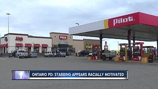 Ontario PD: Stabbing appears racially motivated