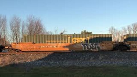 CSX Q137 Intermodal Train From Sterling, Ohio November 28, 2020