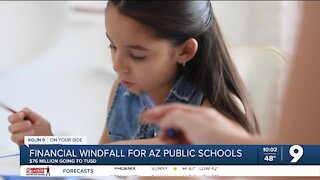 Financial windfall for Arizona public schools