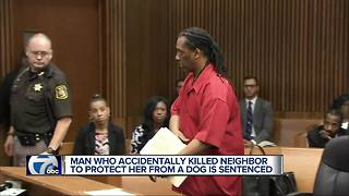 Man who accidentally killed neighbor to protect her from dog sentenced