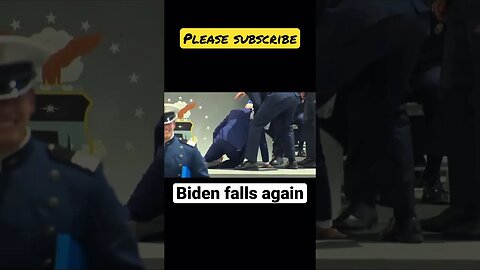 Biden falls again