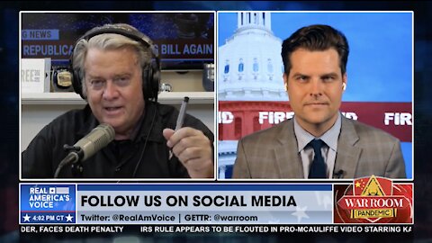 Gaetz and Bannon: J6 Committee Targets Steve Bannon, Held In "Contempt of Congress"