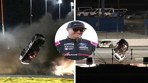 Crazy NASCAR Driver Flips Car TEN TIMES in 190mph Horror Crash as Shaken Racer is Rushed to Hospital