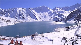 Embalse el Yeso at Cajon Del Maipo in Santiago, Chile