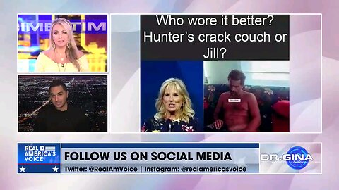 Hunter's crack couch and Jill Bidens dress