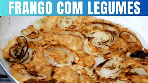 Frango Assado com Legumes Receita Rápida e Saudável para Diabéticos.