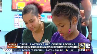 Crispus Attucks Recreation Center reopens in West Baltimore