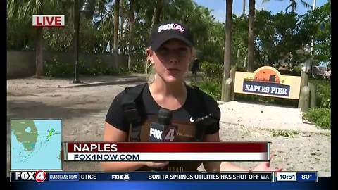 Residents visit Naples Pier after Hurricane irma
