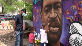Locals reflect on needed changes at new Milwaukee George Floyd memorial mural