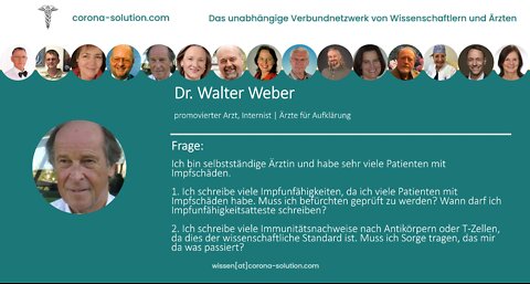 Corona-Solution im Interview mit Dr. med. Walter Weber am 04.03.2022