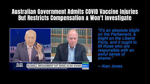Australian Government Admits COVID Vaccine Injuries But Restricts Compensation & Won't Investigate