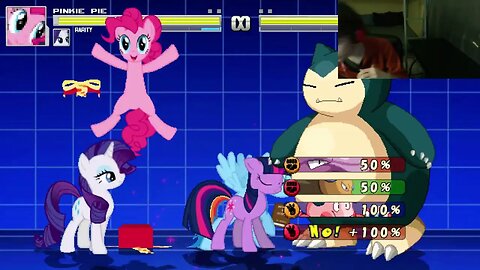 My Little Pony Characters (Twilight Sparkle And Rainbow Dash) VS Snorlax The Pokemon In A Battle