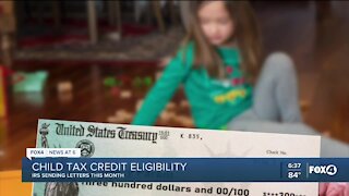 IRS sending notification to families eligible for child tax credit