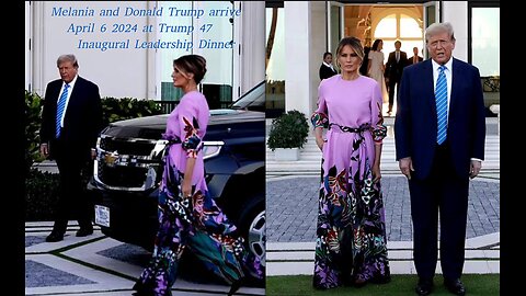 MELANIA and DONALD J. TRUMP- POWER IN the GATES- Mar a Lago 4 6 2024