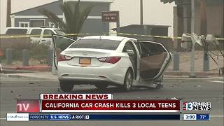 Deadly crash kills 3 Las Vegas students