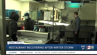 Restaurant recovering after winter storm