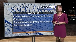 Rachel Garceau's Wednesday Weather Word: Sastrugi