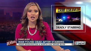 Man found dead after stabbing near Washington, Las Vegas Blvd.