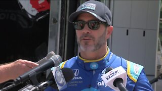 Jimmie Johnson conducts Indy Car test at Road America