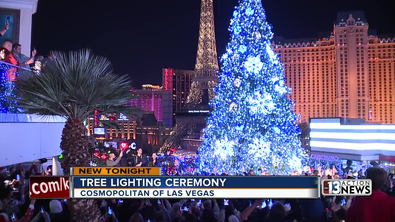 Tree lighting at Cosmopolitan