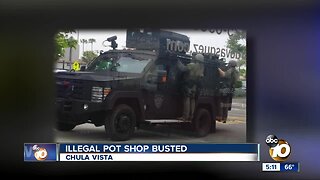 Chula Vista pot shop busted