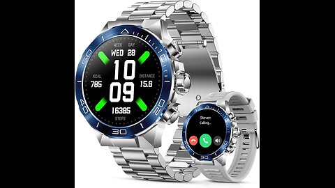 Smart Watch for Men (Answer/Make Call),1.43''AMOLED Screen with 24 Hours Healthy Monitor, 100+ Sport