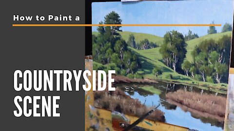 How to Paint a COUNTRYSIDE SCENE