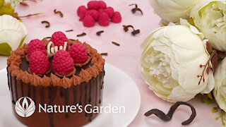 Whip Up a Chocolate Raspberry Cake Candle with Natures Garden