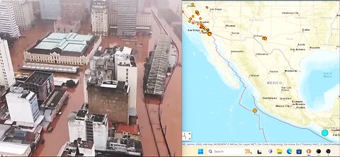 6.4 QUAKE MEXICO AS EQ SWARM GROWS BY CALIFORNIA BORDER*HAARP-FLOODING IN FOOD PRODUCTION ZONES*