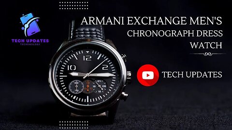 Armani Exchange Men's Chronograph Dress Watch | Armani Watches For Men | Armani Watches Smartwatch
