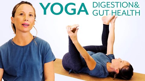 10 Minute Yoga, Best Poses for Digestion & Gut Health | Beginners Yoga with Tessa