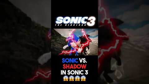 Sonic vs Shadow in Sonic 3 👀