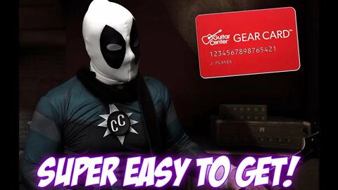 EASY CARD TO GET WITH CPN! GUITAR CENTER STORE CARD!