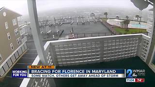 Bracing for Florence from Maryland: Some watch, others got away ahead of storm