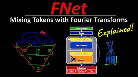 FNet: Mixing Tokens with Fourier Transforms (Machine Learning Research Paper Explained)