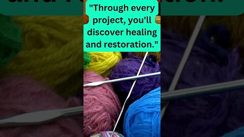 Through every project, you'll discover healing and restoration #crochet #crocheting