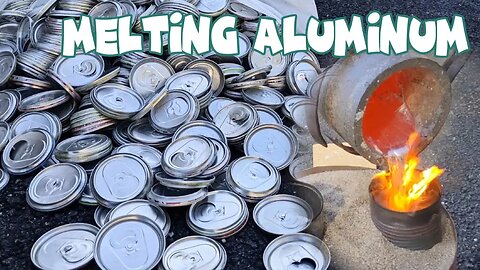 Melting Aluminum Cans Tops - Aluminum Metal Melting