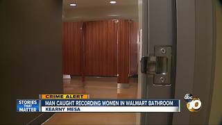 Man caught recording women in Walmart bathroom