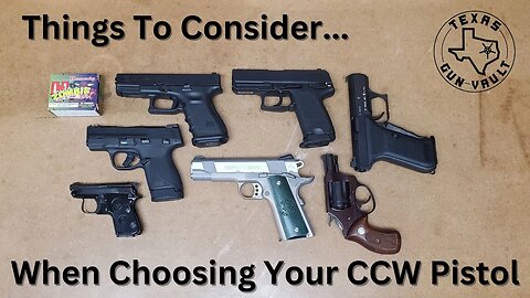 5 things to consider when it comes to your concealed carry pistol & what to avoid